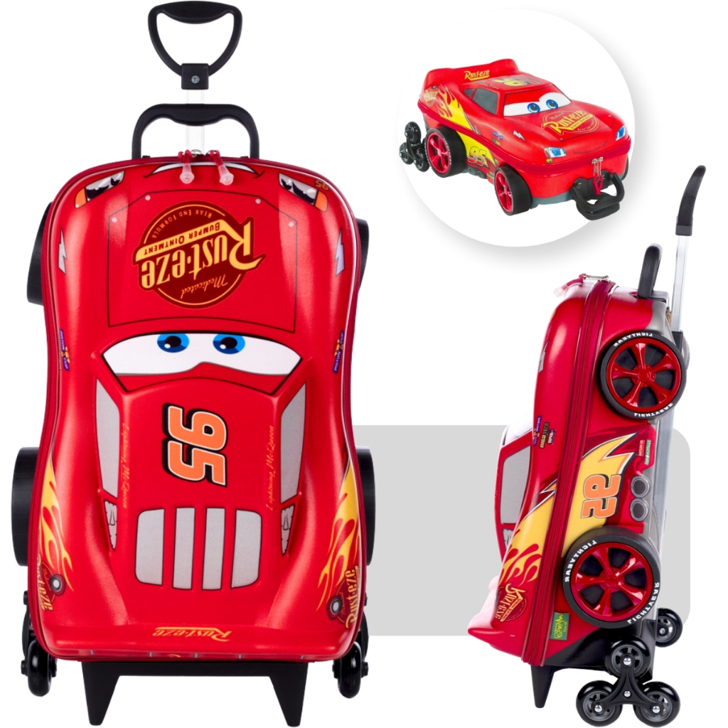 Mochila Escolar Infantil de Rodinhas Car ...