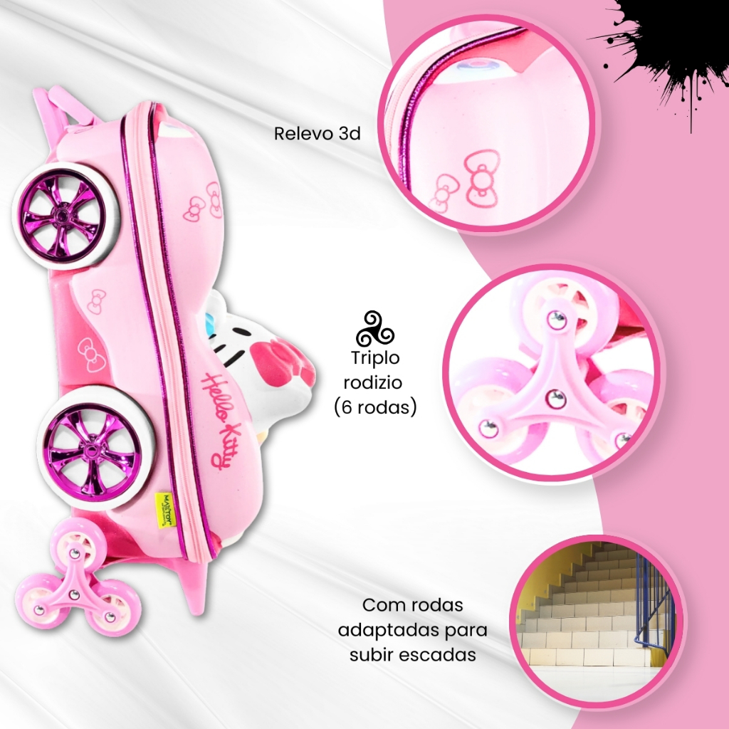 Mochila Infantil Escolar Hello Kitty Carr...