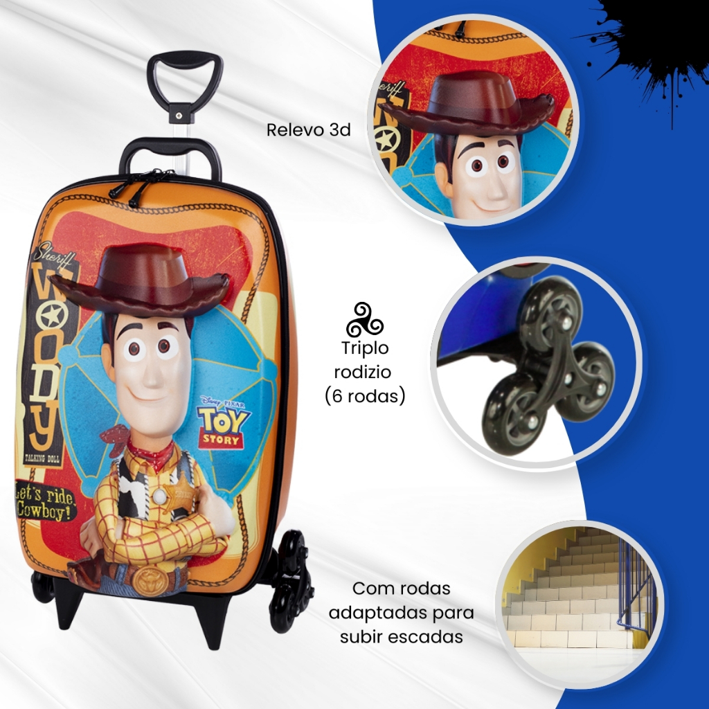 Mala Infantil Toy Story Woody Max Toy 38,...