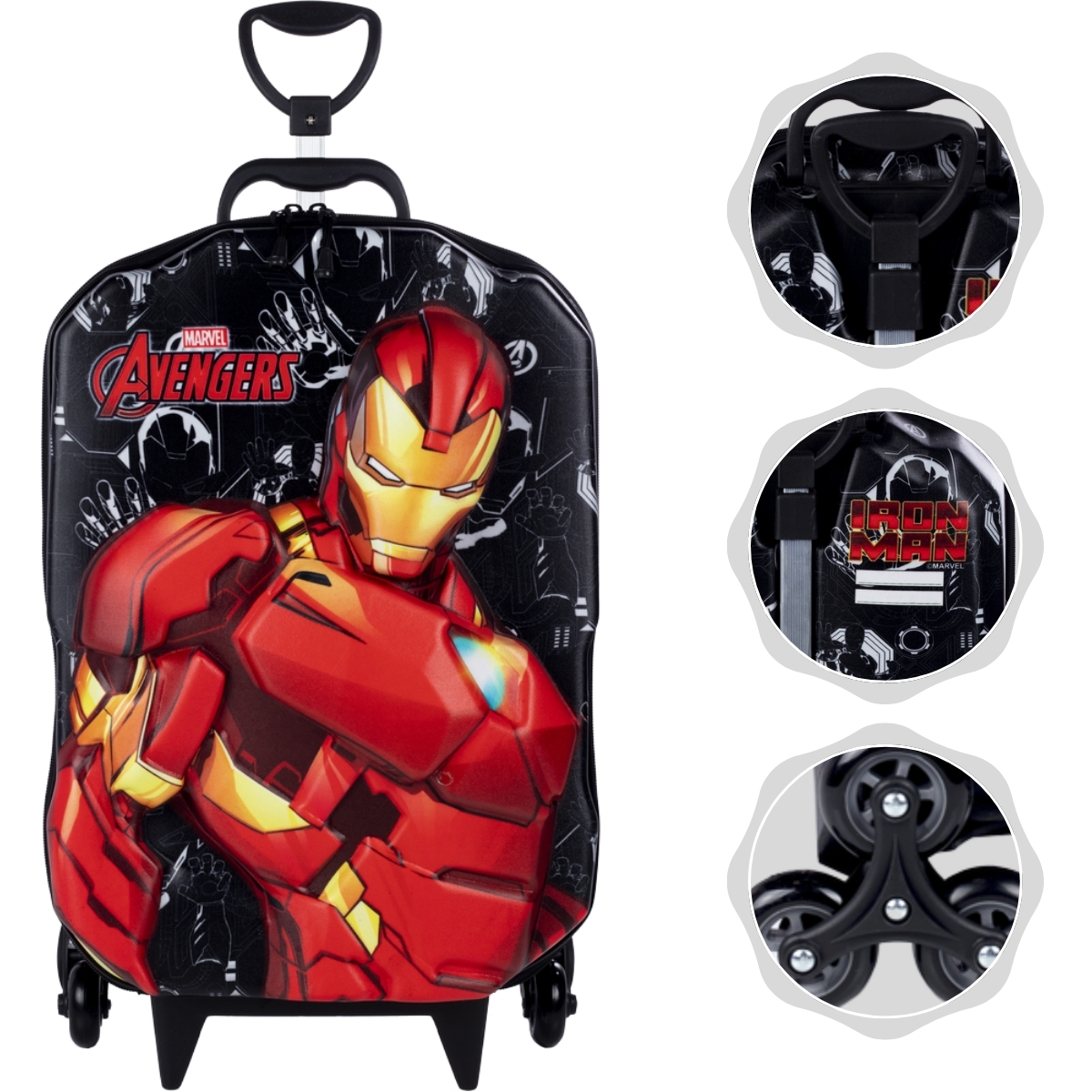 Mala Infantil Homem de Ferro Max Toy com ...