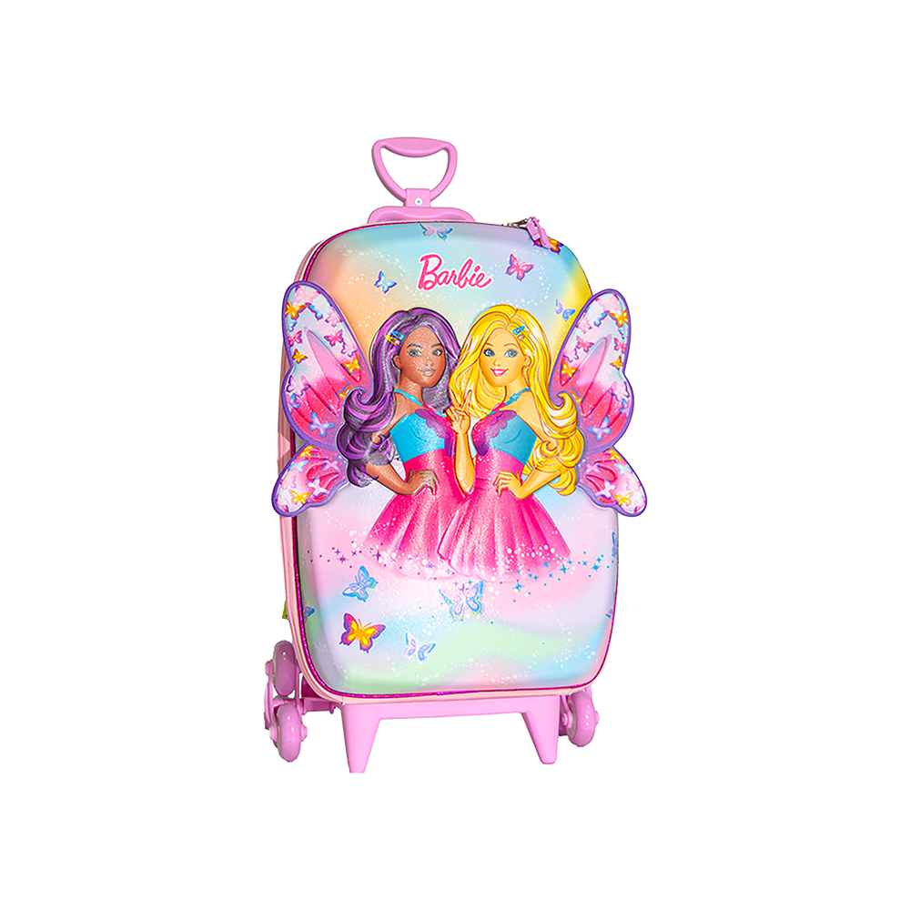 Mala Infantil Barbie Max Toy com Rodinhas...