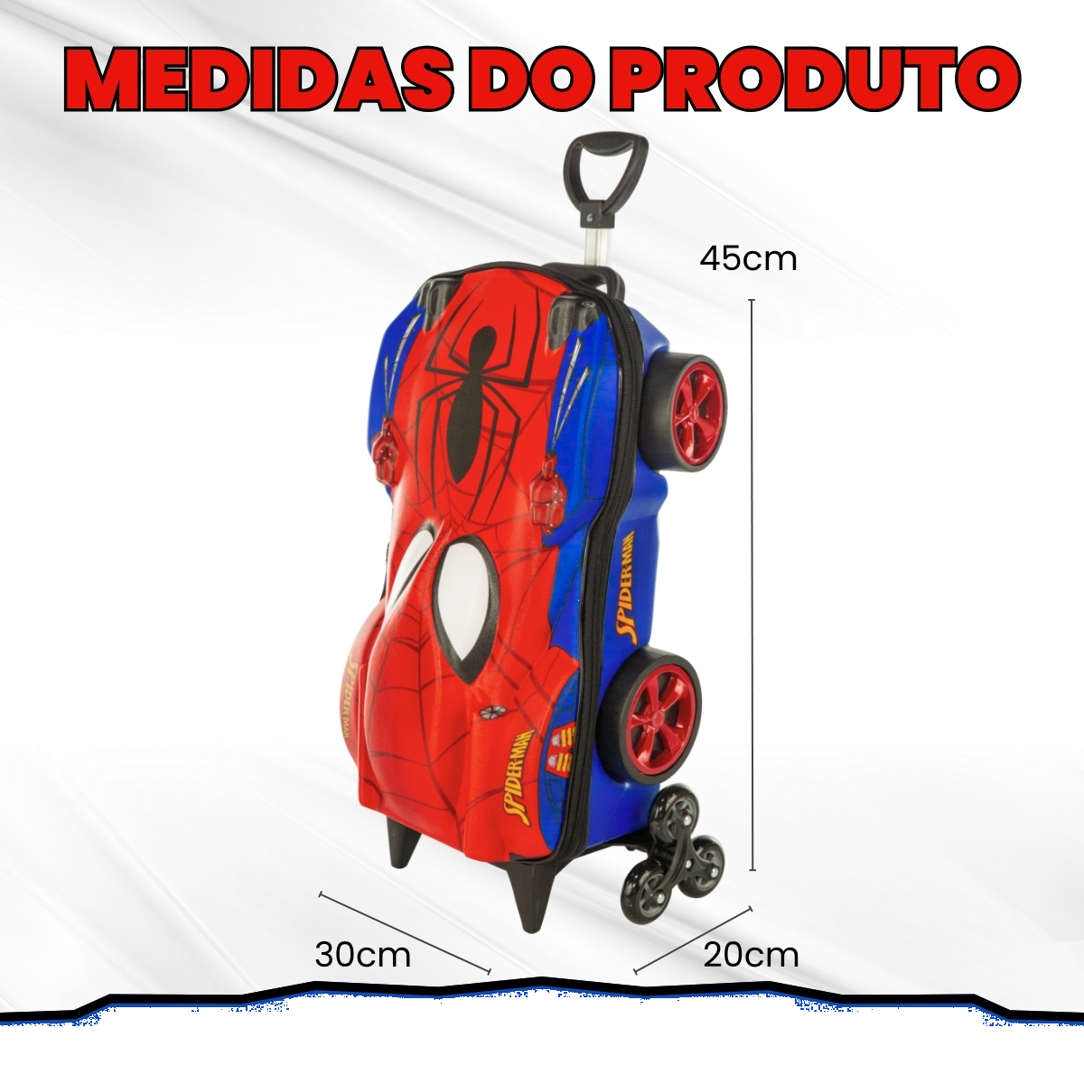 Mochila com rodinhas Homem Aranha3D Infa ...